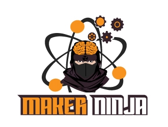 Maker Ninja logo design by samuraiXcreations