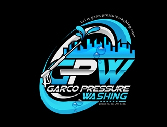 GARCO PRESSURE WASHING logo design by DreamLogoDesign
