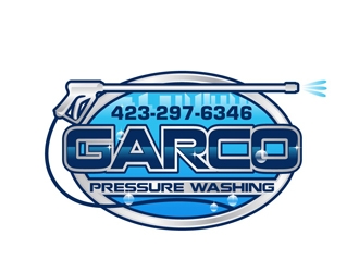 GARCO PRESSURE WASHING logo design by DreamLogoDesign