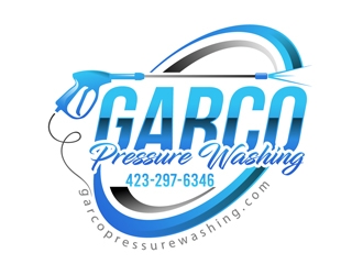 GARCO PRESSURE WASHING logo design by DreamLogoDesign