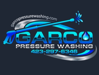 GARCO PRESSURE WASHING logo design by uttam
