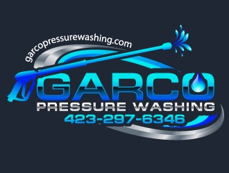 GARCO PRESSURE WASHING logo design by uttam
