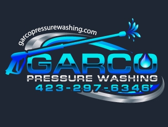GARCO PRESSURE WASHING logo design by uttam