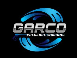 GARCO PRESSURE WASHING logo design by SOLARFLARE