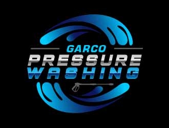 GARCO PRESSURE WASHING logo design by SOLARFLARE