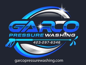 GARCO PRESSURE WASHING logo design by DreamLogoDesign
