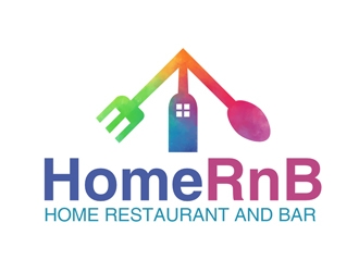 HomeRnB (Home Restaurant and Bar) logo design by Roma