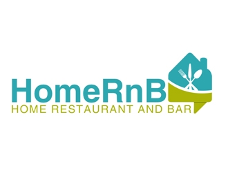 HomeRnB (Home Restaurant and Bar) logo design by Roma