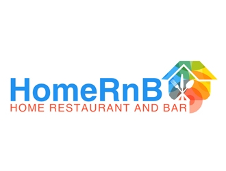 HomeRnB (Home Restaurant and Bar) logo design by Roma