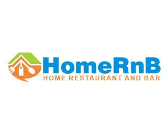 HomeRnB (Home Restaurant and Bar) logo design by Roma
