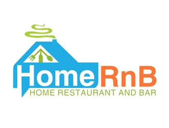HomeRnB (Home Restaurant and Bar) logo design by Roma