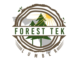 Forest Tek Lumber logo design by DreamLogoDesign