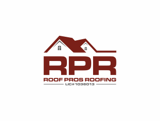 ROOF PROS ROOFING LIC#1036013 logo design by arturo_