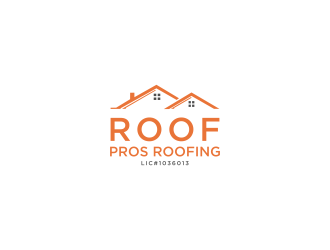 ROOF PROS ROOFING LIC#1036013 logo design by kaylee