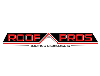 ROOF PROS ROOFING LIC#1036013 logo design by megalogos