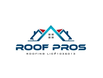 ROOF PROS ROOFING LIC#1036013 logo design by Marianne