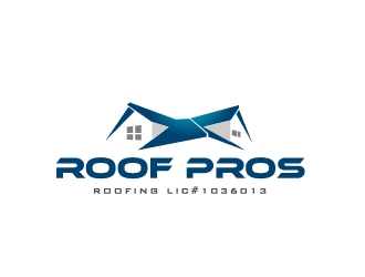 ROOF PROS ROOFING LIC#1036013 logo design by Marianne