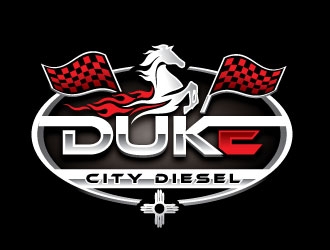 Duke City Diesel logo design by REDCROW