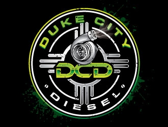 Duke City Diesel logo design by REDCROW