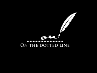 On the dotted line logo design by dewipadi