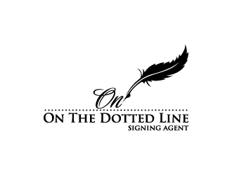 On the dotted line logo design by fastsev
