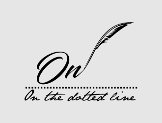 On the dotted line logo design by AisRafa