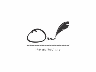 On the dotted line logo design by haidar