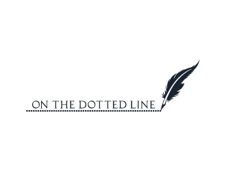On the dotted line logo design by zenith