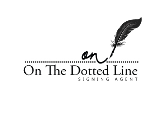 On the dotted line logo design by KapTiago