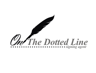 On the dotted line logo design by dhe27