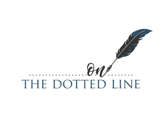 On the dotted line logo design by veron