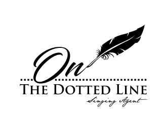 On the dotted line logo design by AisRafa