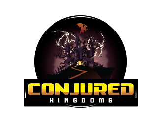Conjured Kingdoms  logo design by Donadell