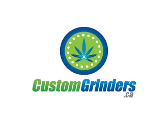 CustomGrinders.ca logo design by Gaze