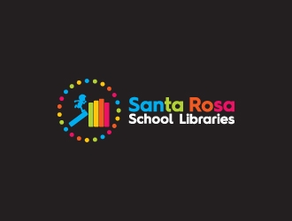 Santa Rosa School Libraries logo design by kenartdesigns
