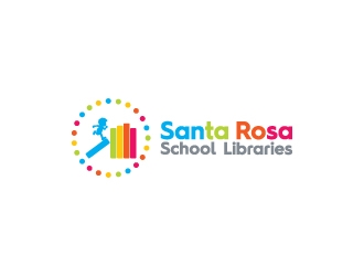 Santa Rosa School Libraries logo design by kenartdesigns
