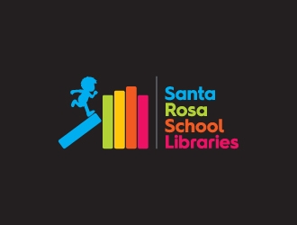 Santa Rosa School Libraries logo design by kenartdesigns