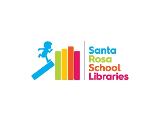 Santa Rosa School Libraries logo design by kenartdesigns