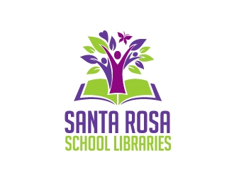Santa Rosa School Libraries logo design by Dawnxisoul393