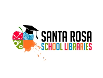 Santa Rosa School Libraries logo design by Dawnxisoul393