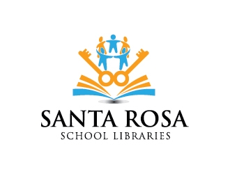 Santa Rosa School Libraries logo design by bcendet