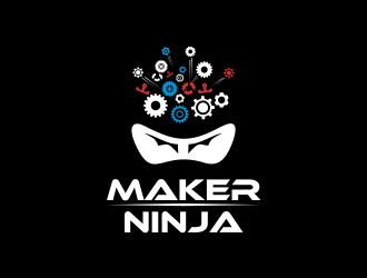 Maker Ninja logo design by mletus