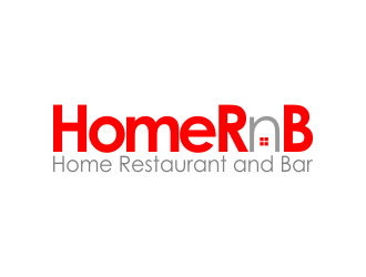 HomeRnB (Home Restaurant and Bar) logo design by done