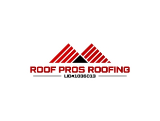 ROOF PROS ROOFING LIC#1036013 logo design by zoki169