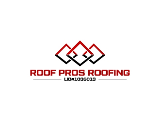 ROOF PROS ROOFING LIC#1036013 logo design by zoki169