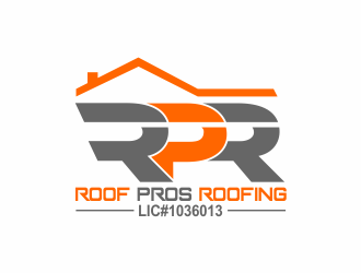 ROOF PROS ROOFING LIC#1036013 logo design by bosbejo