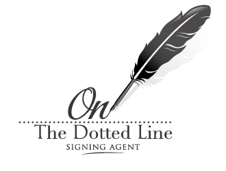 On the dotted line logo design by shctz