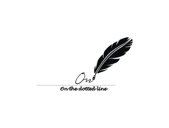 On the dotted line logo design by logitec