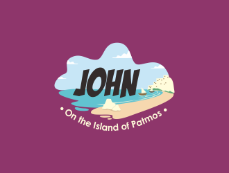 John: On the Island of Patmos logo design by NKristian