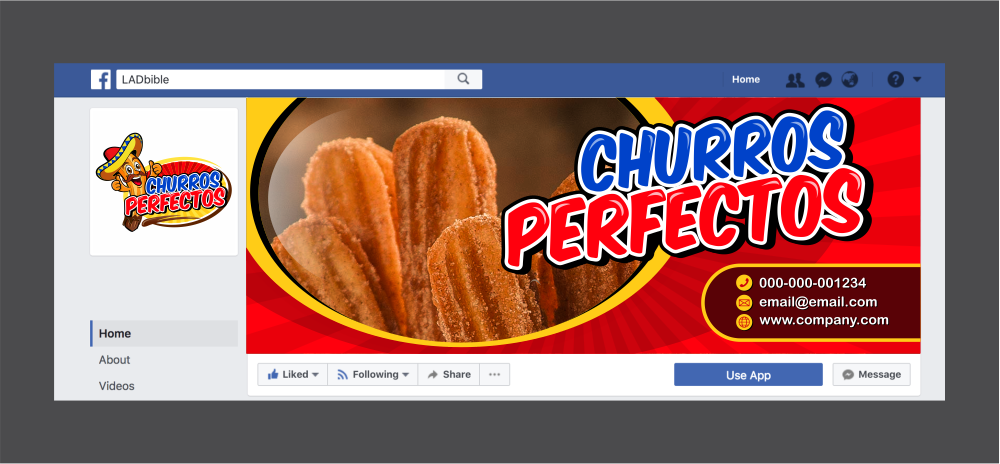 Churros Perfectos  logo design by mutafailan
